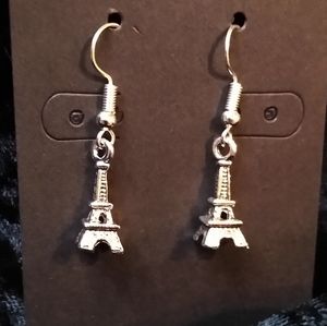 Handcrafted 3D Eiffel Tower Earrings